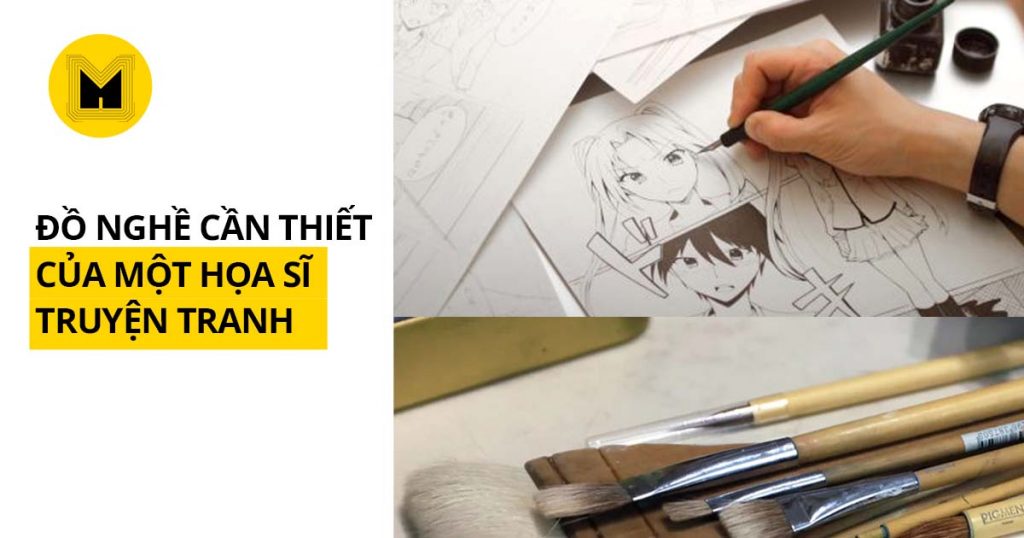 đồ nghề của hoạ sĩ truyện tranh