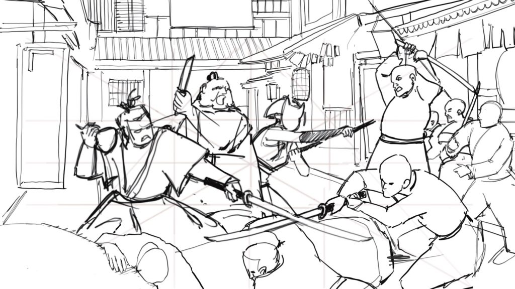 sketch ý tưởng vẽ tranh digital