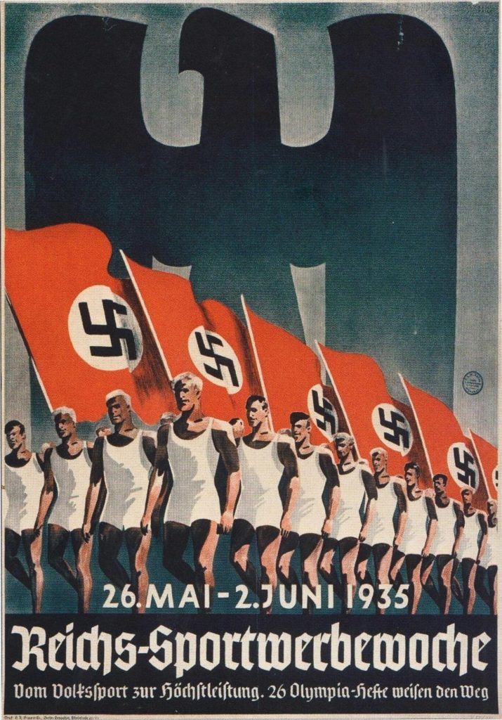 Propaganda poster quảng bá cho “Tuần lễ Thể thao Quốc gia Đức” 1935
