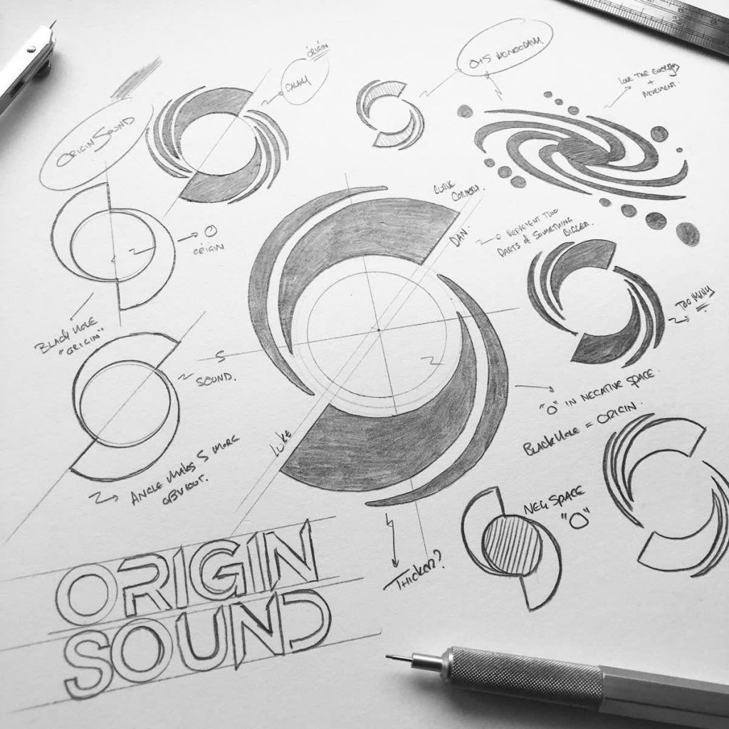 Quy trình thiết kế logo - Sketching
