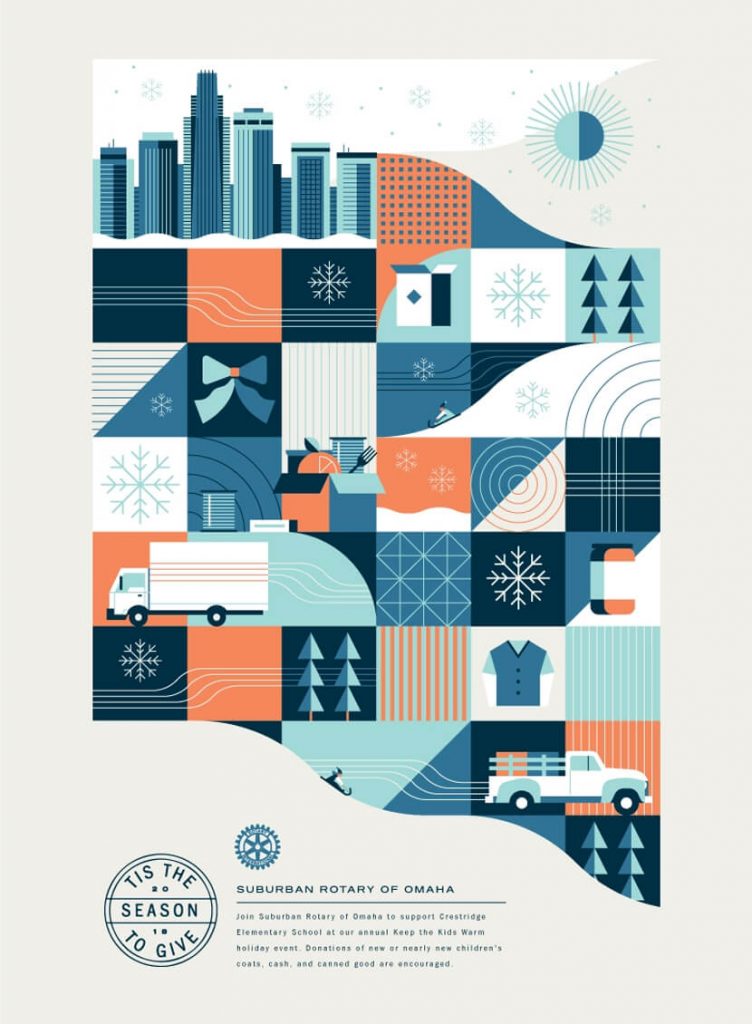 Ý tưởng thiết kế poster hình học