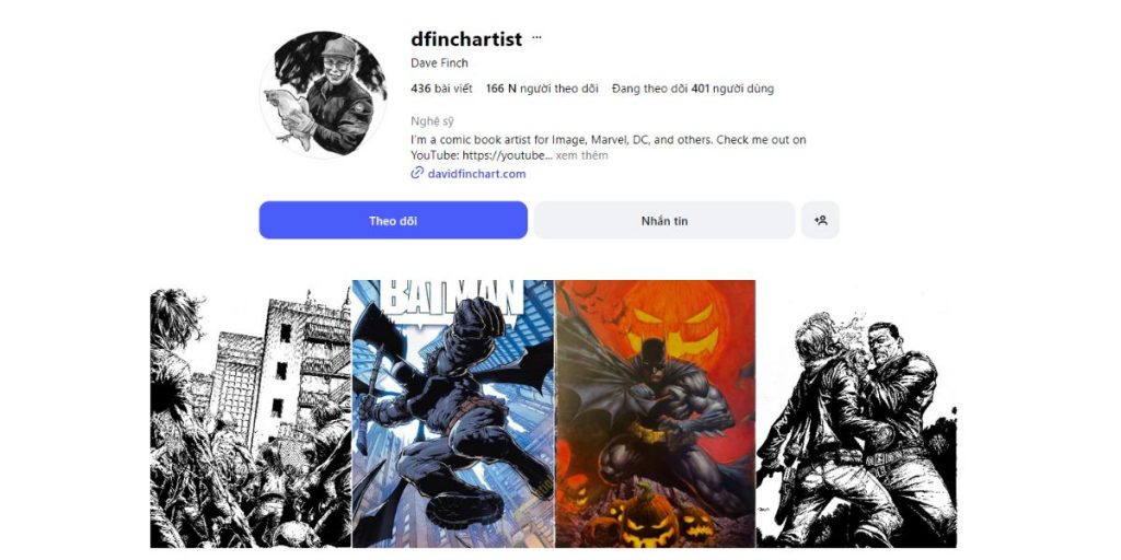 Phong cách truyện tranh của David Finch đầy kịch tính