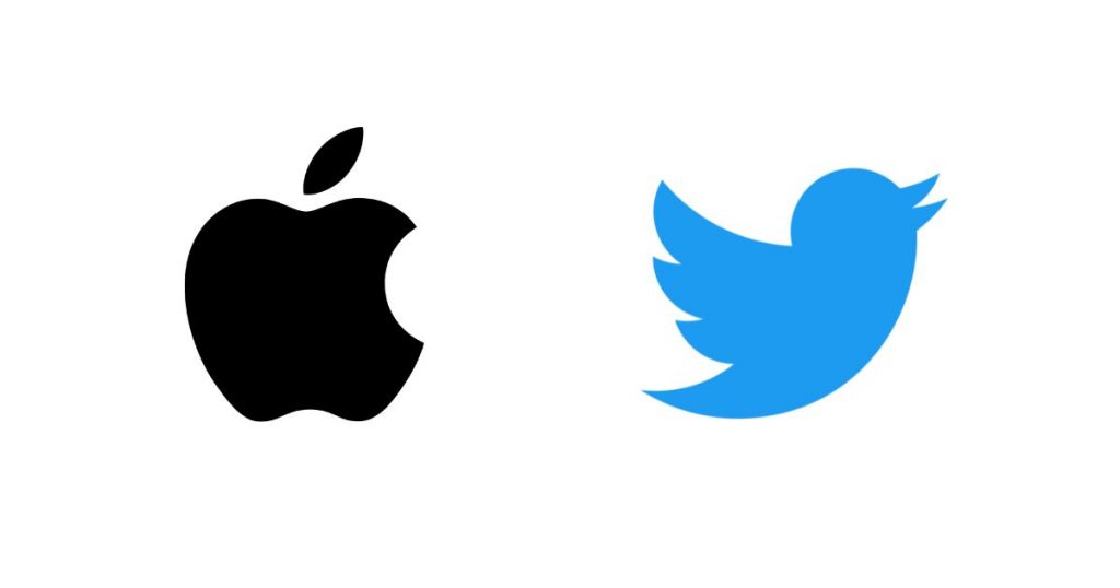 phân biệt logomark của apple và twitter