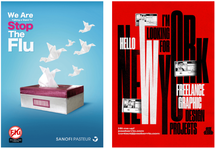 thiết kế với những thông điệp đơn giản.