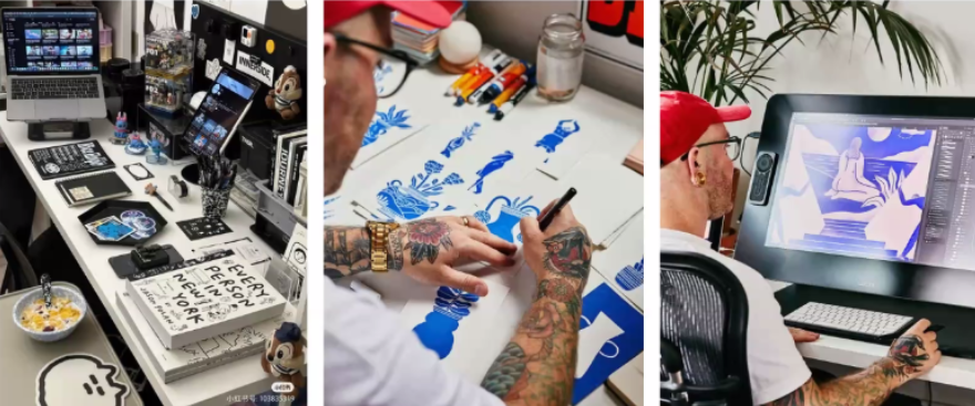 Quá trình thiết kế poster. Nguồn: Internet