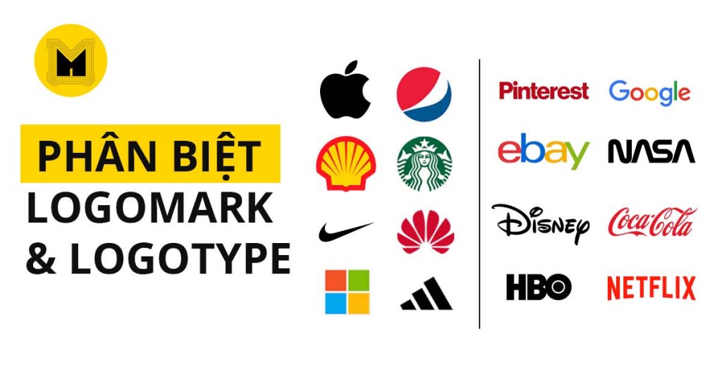 Phân biệt logomark & logotype