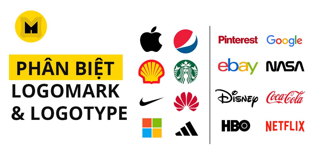 Phân biệt logomark & logotype