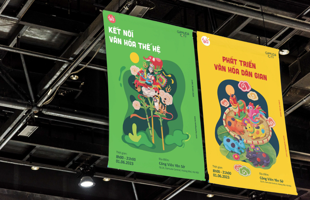 mẫu poster bạt để phân biệt với banner bạt