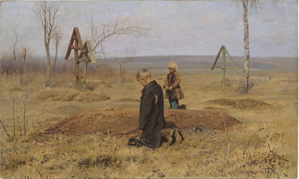 Tác phẩm Orphaned, Nikolay Alekseyevich Kasatkin, 1891