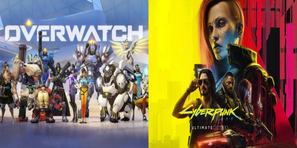 Style art trong game Overwatch và Cyberpunk 2077