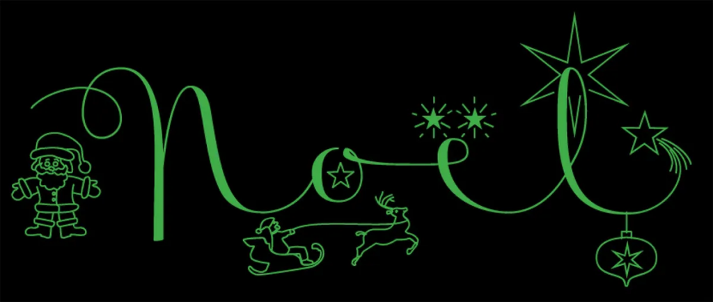 Phông chữ Giáng sinh - Badinerie Christmas