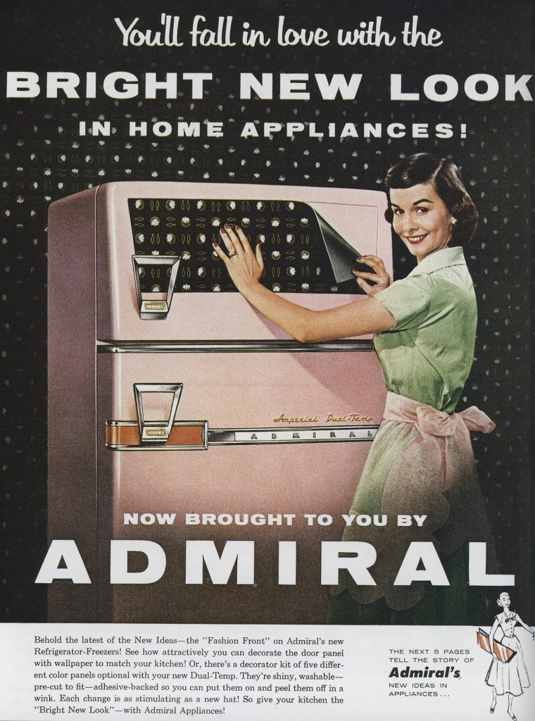 Quảng cáo thập niên 1950 - điện tử Admiral