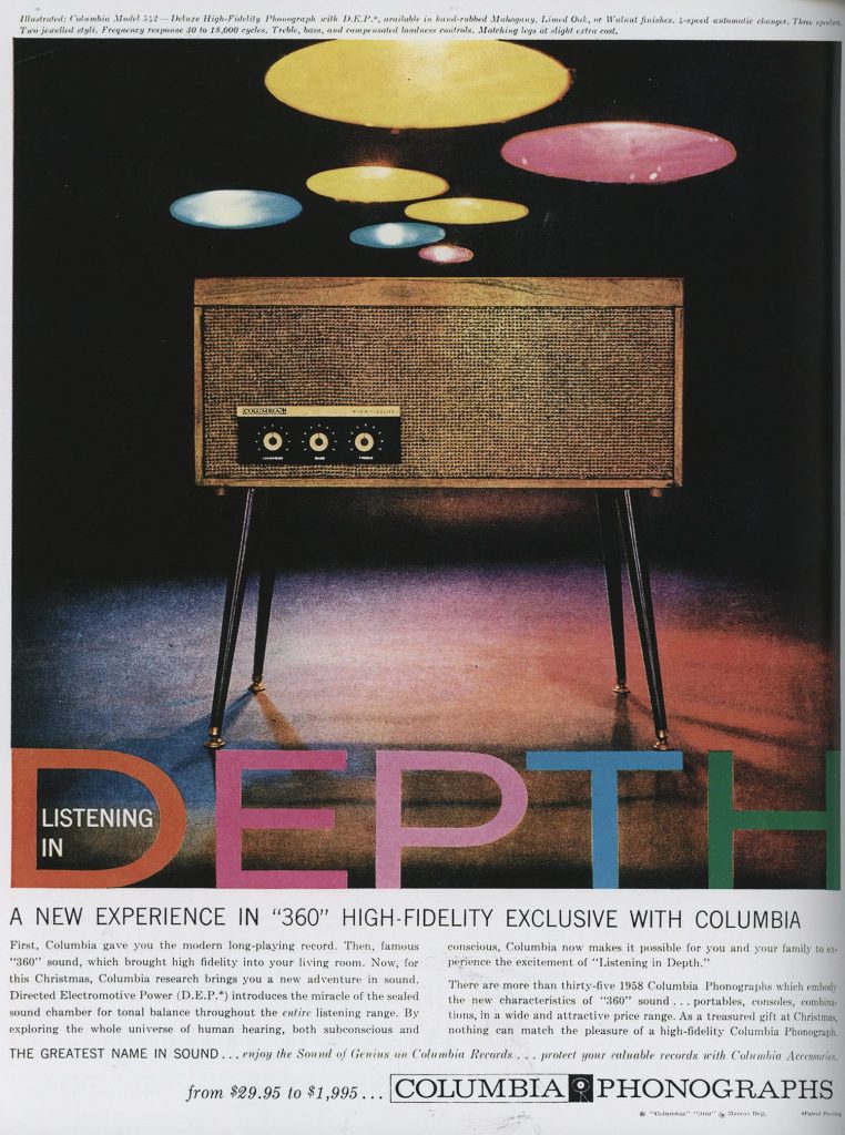 Máy hát Columbia 1957 - âm thanh 360°
