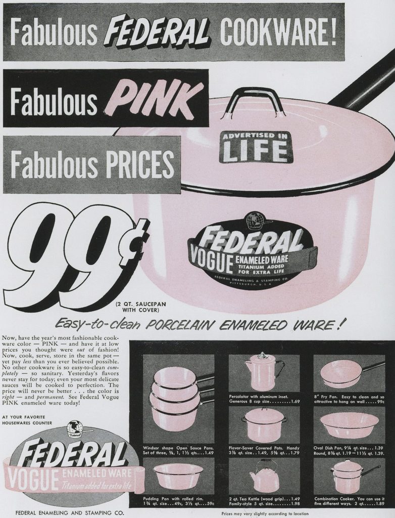 Quảng cáo thập niên 1950 - Đồ gia dụng Federal 1955