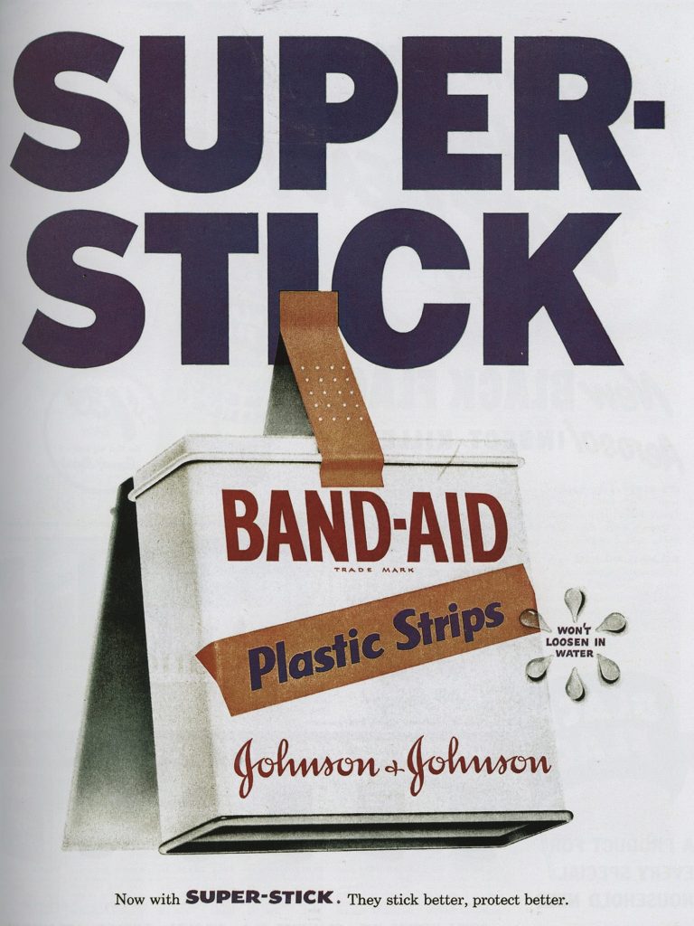 Quảng cáo thập niên 1950 - Băng cá nhân Band-Aid