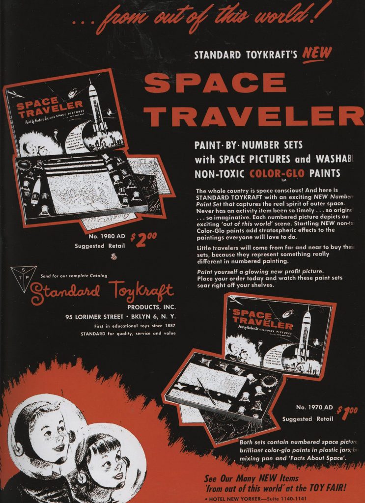 Quảng cáo thập niên 1950 - Bộ Kit tô màu theo số