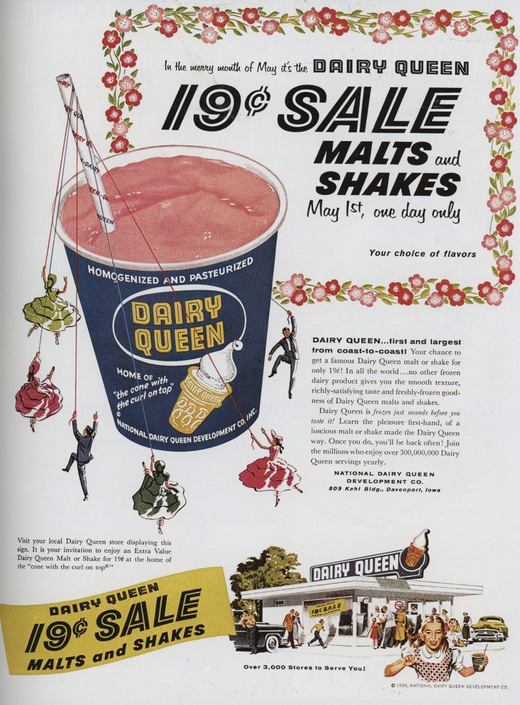 Quảng cáo Kem Dairy Queen 1950