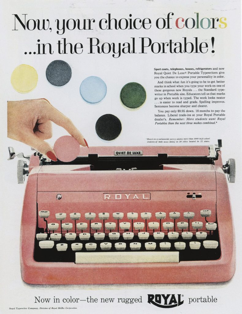 Quảng cáo thập niên 1950 của văn phòng phẩm Gilbert