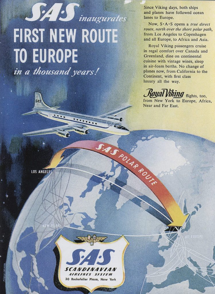 SAS Airlines, 1954