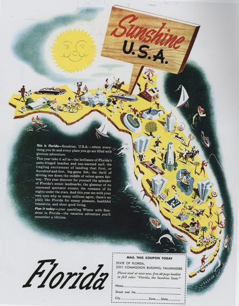 Quảng cáo du lịch thập niên 1950 - Florida