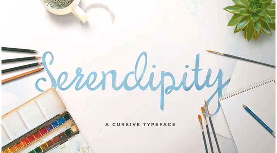 Serendipity, một trong những phông chữ thảo miễn phí tốt nhất hiện nay. (Image credit: Pixelbuddha)
