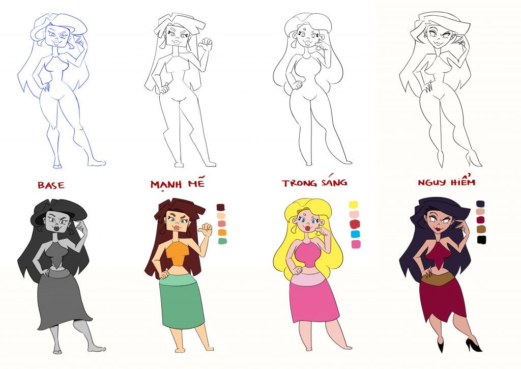 Học thiết kế nhân vật - bước 3