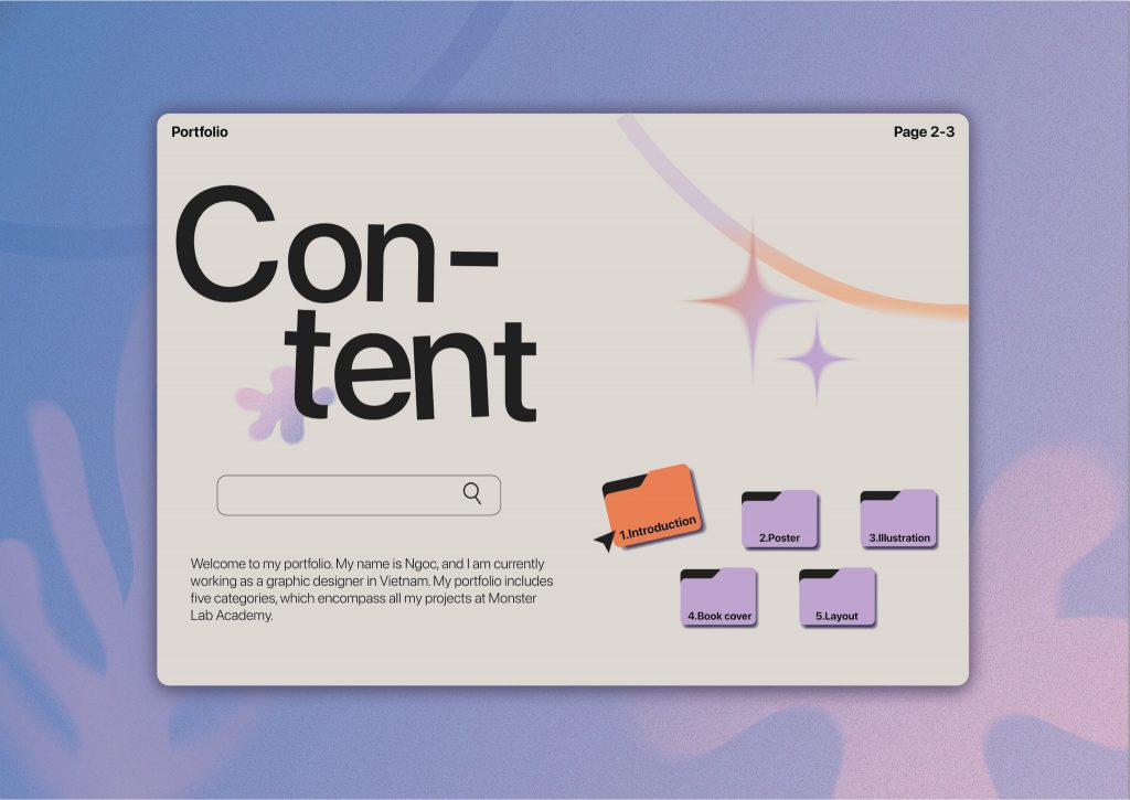 Tóm tắt những hạng mục nổi bật trong Portfolio