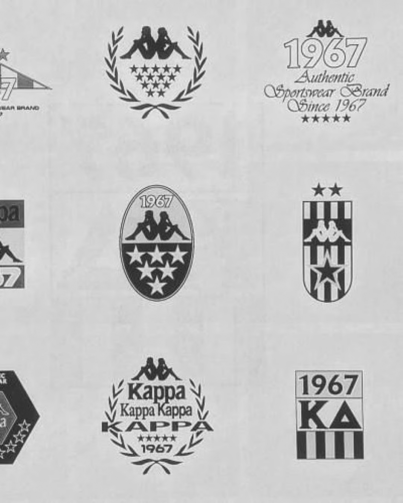 Những phiên bản khác nhau của Logo Omini của Kappa