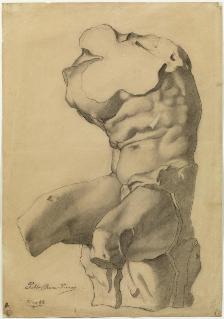 Đây là tác phẩm Nghiên cứu học thuật (Academic Study) được Pablo Picasso thực hiện vào khoảng năm 1892-1893.